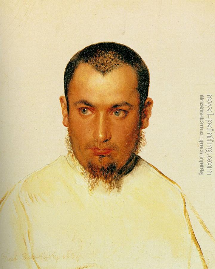 Paul Delaroche : Head of a Camoldine Monk